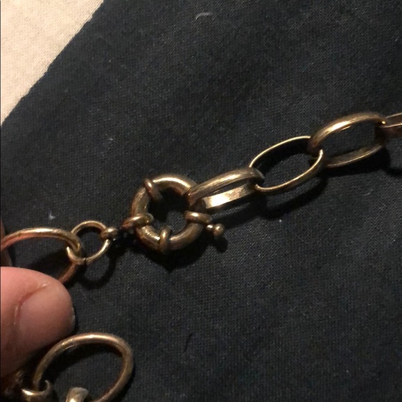 ✨Faux Crystal & Brass Statement Necklace ✨ - Picture 3 of 4